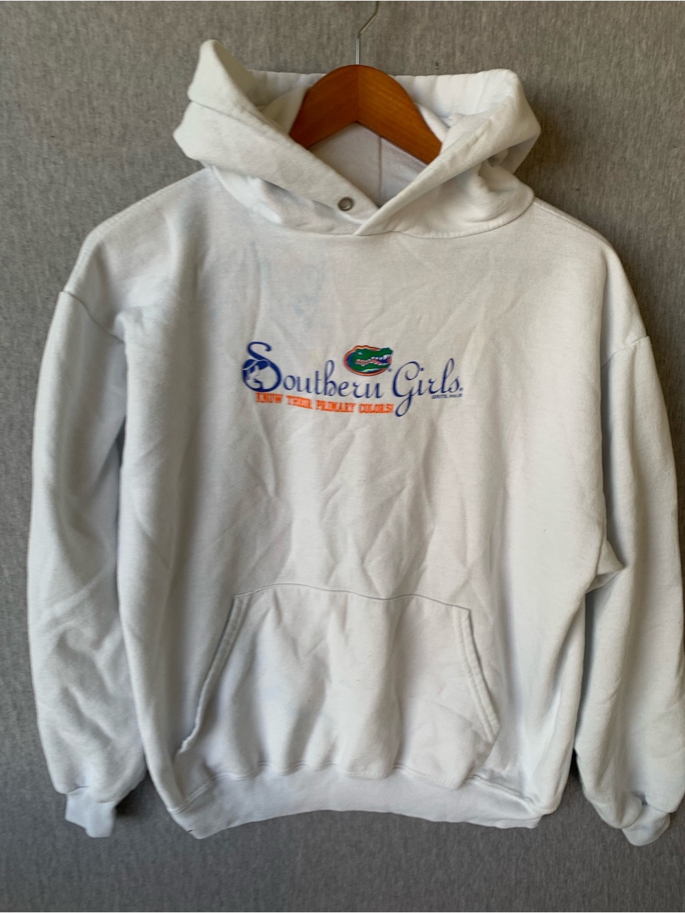 Vintage Florida Gators Southern Girls Hoodie Sweatshirt 90s Y2K Sweater M